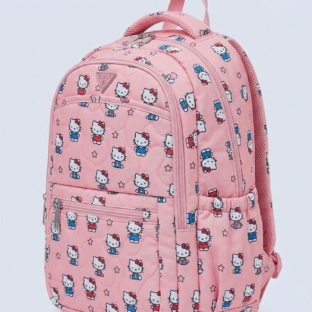 lady college backpack Pink