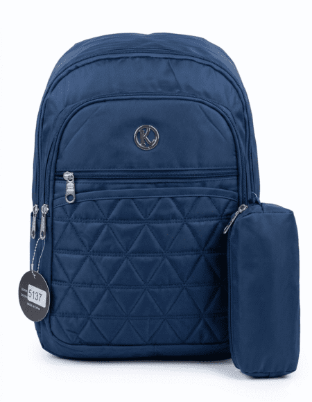 Quilted Navy Essential Bag